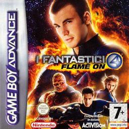 Experience the thrilling Fantastic 4: Flame On action-adventure game on GBA. Join the heroic team as they battle villains and save the world.