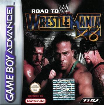 Play WWE Road to WrestleMania X8 on GBA. Experience epic wrestling action and thrilling matches!