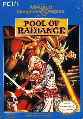 Discover the AD&D Pool of Radiance, a classic RPG for NES. Explore fantasy realms and epic RPG battles.