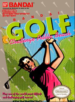 Discover Bandai Golf Challenge Pebble Beach on NES - A timeless sports game for classic gaming enthusiasts.