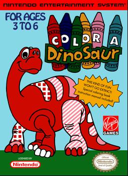 Discover Color A Dinosaur, a classic NES game for kids, where you get to color various dinosaurs. Suitable for retro gaming lovers.