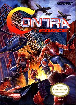 Experience the classic NES game Contra Force, an intense run and gun action shooter. Battle alien forces with explosive gameplay and challenging levels.