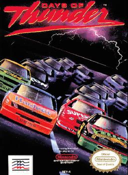 Relive the action-packed racing game 'Days of Thunder' on NES. Join the thrilling gameplay now!