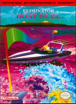 Play the exhilarating Eliminator Boat Duel on NES. Experience high-speed boat racing action!