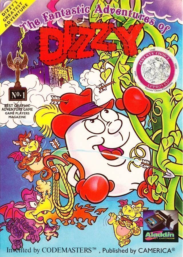 Explore the Fantastic Adventures of Dizzy, a 1993 NES classic. Action, puzzle-solving, and adventure await!