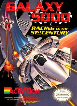 Explore competitive galaxy racing in 'Galaxy 5000: Racing in the 51st Century' for NES. Experience futuristic racing action!