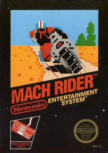 Experience the thrill of Mach Rider, a classic NES racing shooter game. Engage in high-speed action and adventure today!