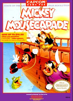 Play Mickey Mousecapade NES - A classic adventure game. Join Mickey and Minnie in their exciting arcade journey.