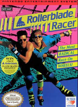 Experience the thrill of 80s rollerblading with Rollerblade Racer NES. Play now!