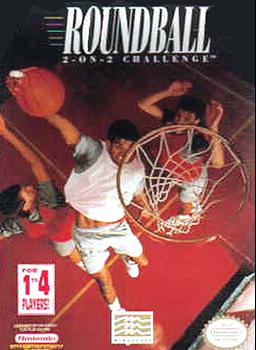 Play Roundball 2-on-2 Challenge, a classic NES basketball game with competitive sports action.