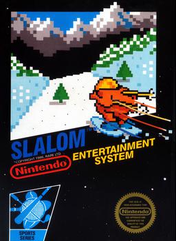 Experience retro skiing fun with NES Slalom. Master the slopes in this high-speed sports action game.