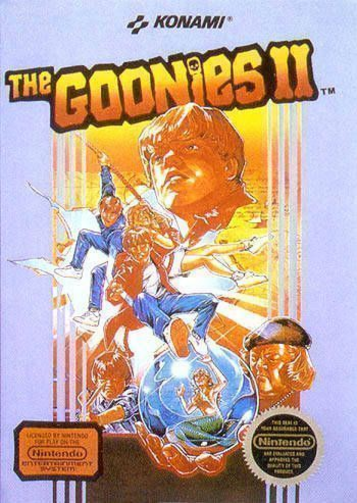 Relive the adventure with The Goonies 2 for NES! Explore new levels, face challenges & unlock secrets in this retro platformer. Play now on Googami!