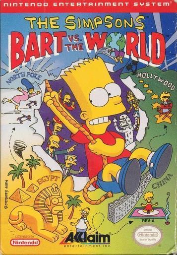 Dive into the retro world of The Simpsons: Bart vs. the World on NES! Guide Bart on an adventurous journey filled with action, platforming, and humor.
