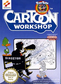 Create and animate in Tiny Toon Adventures Cartoon Workshop on NES. Explore your creativity!