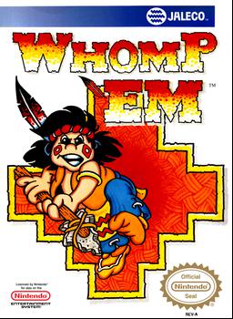 Explore and conquer in Whomp 'Em, a riveting NES action-adventure game.