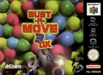 Discover Bust-A-Move 3 DX, the iconic puzzle game for Nintendo 64. Play now and enjoy timeless fun!