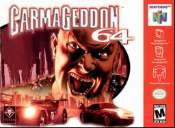 Carmageddon 64 is an iconic vehicular combat racing game for Nintendo 64. Unleash destruction with over-the-top violence on dystopian landscapes.