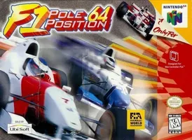 Experience thrilling F-1 racing in 'F-1 Pole Position 64' on Nintendo 64. Relive the classic racing action!