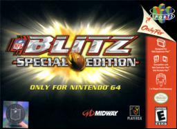 Discover NFL Blitz Special Edition, a classic Nintendo 64 sports game. Play now and experience retro football action!