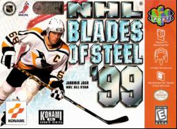 Experience the thrill of NHL Blades of Steel 99 on the Nintendo 64. Relive the classic hockey action!