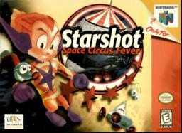 Discover Starshot Space Circus Fever for N64 - a classic sci-fi adventure. Explore circus acts and space fun!