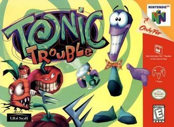 Explore Tonic Trouble - a top adventure on Nintendo 64. Engage in platforming fun!