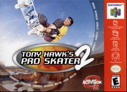 Dive into Tony Hawk's Pro Skater 2 on Nintendo 64. Experience the thrill of skating with legendary moves.