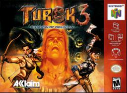 Experience the thrill of Turok 3: Shadow of Oblivion on Nintendo 64. Classic shooter adventure for N64 enthusiasts!