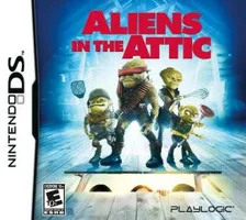 Explore 'Aliens in the Attic' on Nintendo DS. Enjoy action-packed adventures in this exciting game.