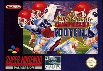 Play All American Championship Football on SNES. Strategy, sports, multiplayer action. Explore now!