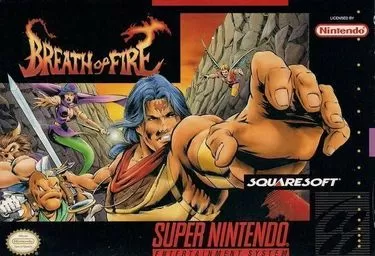 Explore the epic RPG, Breath of Fire, on SNES. Strategic gameplay, fantasy setting, unforgettable adventure.