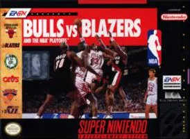 Relive the thrilling 1992 NBA Playoffs with Bulls vs Blazers, a classic SNES sports game. Experience retro basketball action as you battle for the championship.