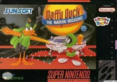 Join Daffy Duck in The Marvin Missions on SNES. Classic sci-fi action, adventure, and platformer fun!