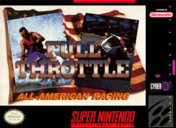 Discover Full Throttle All-American Racing, a SNES gem. Unleash speed and thrill on classic tracks!