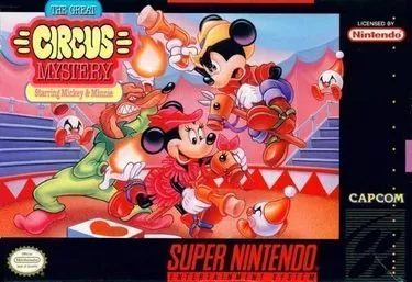 Discover The Great Circus Mystery Starring Mickey & Minnie, an exciting SNES game filled with action and adventure. Play now!