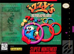 Explore 'Izzy's Quest for the Olympic Rings' – a thrilling SNES adventure game. Join Izzy on an epic quest!