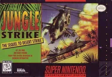 Play Jungle Strike on SNES. Dive into thrilling action and strategy gameplay with high stakes!