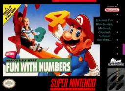 Discover Mario Early Years: Fun with Numbers - a classic SNES game for kids. Educational and fun!