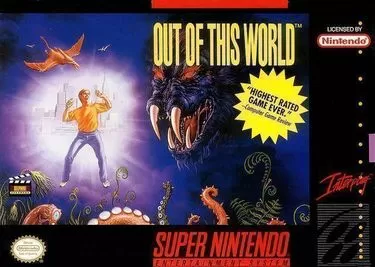 Discover the action-adventure classic 'Out of This World' on SNES. Relive the 90s gaming nostalgia.