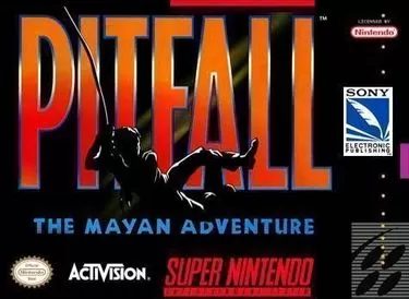 Explore 'Pitfall: The Mayan Adventure' on SNES. Join the action-packed Mayan quest!