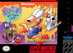 Play Rocko's Modern Life: Spunky's Dangerous Day on SNES. Action-packed, adventurous, and fun. Join the excitement now!