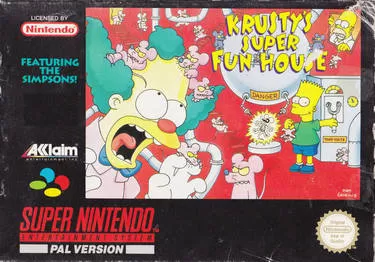 Play Simpsons: Krusty's Super Fun House, a classic SNES adventure! Discover puzzles, strategy, and endless fun.