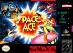 Explore Space Ace on SNES, a classic sci-fi adventure game full of action and strategy elements.