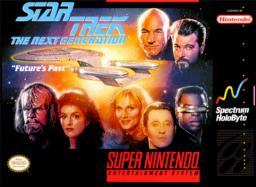 Discover Star Trek: TNG Future's Past on SNES. Engage in sci-fi adventures and strategic action with the Enterprise crew.