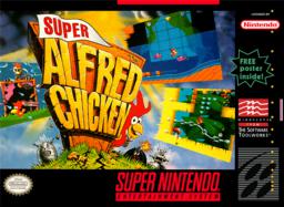Explore the adventurous world of Super Alfred Chicken on the SNES. Dive into puzzles and action-packed gameplay!