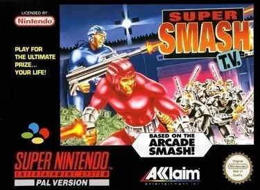 Relive the thrill of Super Smash T.V. - the ultimate SNES arcade shooter game! Join the battle today.