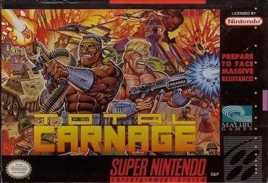 Discover Total Carnage for SNES: A thrilling action-packed shooter. Relive the classic fun. Play now!