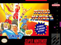 Explore World Heroes SNES, a legendary action-packed fighting game with intense battles, unique characters, and retro graphics.